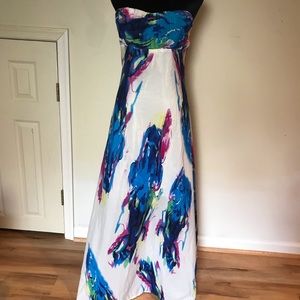 Strapless maxi dress